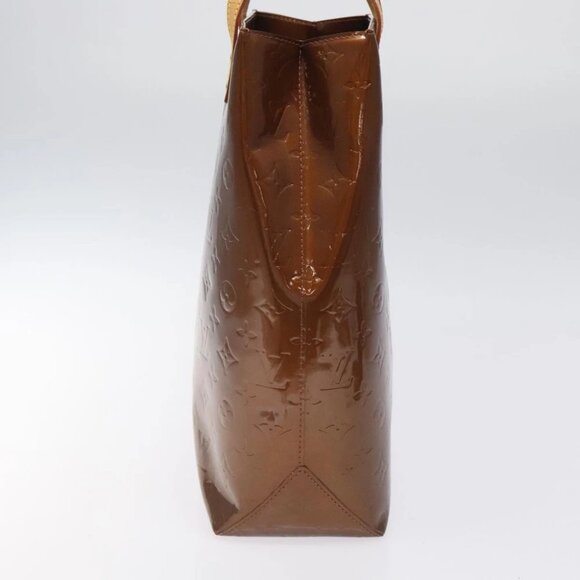 LOUIS VUITTON Monogram Vernis Reade MM Hand Bag Bronze - Picture 5 of 15